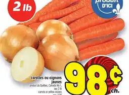 Metro CAROTTES OU OIGNONS JAUNES | CARROTS OR YELLOW ONIONS offer