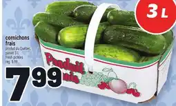 Metro CORNICHONS FRAIS | FRESH PICKLES offer