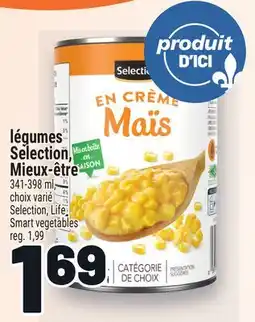 Metro LÉGUMES SELECTION, MIEUX‑ÊTRE |SELECTION, LIFE SMART VEGETABLES offer