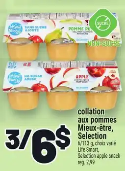 Metro COLLATION AUX POMMES MIEUX‑ÊTRE, SELECTION | LIFE SMART, SELECTION APPLE SNACK offer