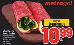 Metro ALOUETTES DE BOEUF FARCIES | STUFFED BEEF ALOUETTES offer