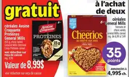 Metro À L'ACHAT DE DEUX CÉRÉALES GENERAL MILLS | GENERAL MILLS CEREAL offer