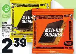 Metro BARRE ÉNERGISANTE MID‑DAY SQUARES | MID‑DAY SQUARES ENERGY BAR offer
