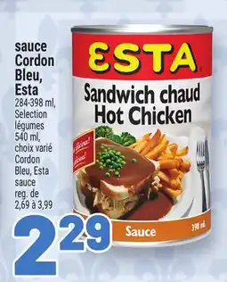 Metro SAUCE CORDON BLEU, ESTA | CORDON BLEU, ESTA SAUCE offer
