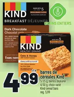 Metro BARRES DE CÉRÉALES KIND | KIND CEREAL BARS offer