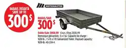 Canadian Tire Motomaster 5-ft x 7-ft Galvanized Trailer offer