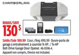 Canadian Tire Chamberlain Belt-Drive Garage Door Opener offer