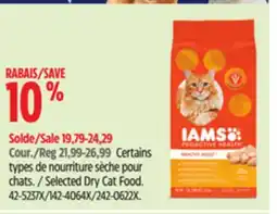 Canadian Tire Iams Selected Dry Cat Food offer