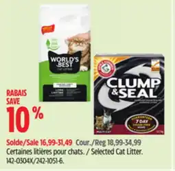 Canadian Tire World's Best Selected Cat Litter offer