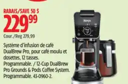 Canadian Tire Ninja 12-Cup DualBrew Pro Grounds & Pods Coffee System Programmable offer