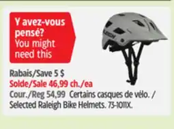 Canadian Tire Raleigh Bike Helmets offer