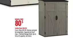 Canadian Tire Suncast Vertical Storage Shed offer