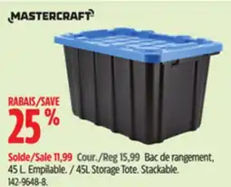 Canadian Tire Mastercraft 45L Storage Tote. Stackable offer