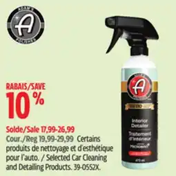 Canadian Tire Adam's Polishes Selected Car Cleaning and Detailing Products offer