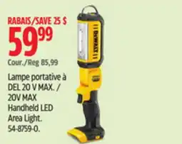 Canadian Tire Dewalt Handheld LED Area Light offer