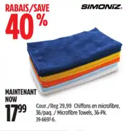 Canadian Tire Simoniz Microfibre Towels offer