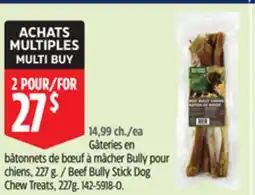 Canadian Tire Paws Beef Bully Stick Dog Chew Treats offer