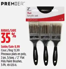 Canadian Tire Premier 2˝ Flat Poly Paint Brushes offer