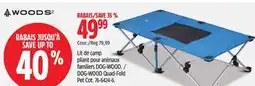 Canadian Tire DOG-WOOD Quad-Fold Pet Cot offer