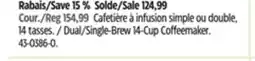 Canadian Tire Black & Decker Dual/Single-Brew 14-Cup Coffeemaker offer