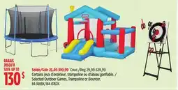 Canadian Tire Rec-Tek Selected Outdoor Games, Trampoline or Bouncer offer