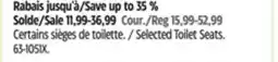 Canadian Tire Selected Toilet Seat offer