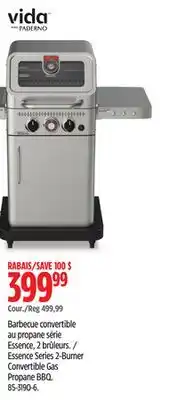 Canadian Tire Essence Series 2-Burner Convertible Gas Propane BBQ offer