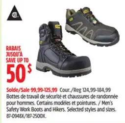 Canadian Tire stanley Men's Safety Work Boots and Hikers. Selected styles and sizes offer