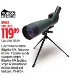 Canadian Tire Yukon Gear Ridgeline APX Spotting Scope offer