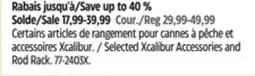 Canadian Tire Old Cedar Selected Xcalibur Accessories and Rod Rack offer