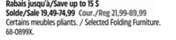 Canadian Tire For Living Selected Folding Furniture offer
