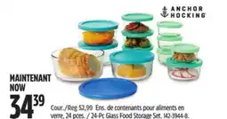 Canadian Tire Anchor Hocking 24-Pc Glass Food Storage Set offer