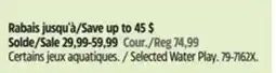 Canadian Tire Outbound Selected Water Play offer