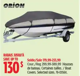 Canadian Tire Classic Boat Covers. Selected sizes offer