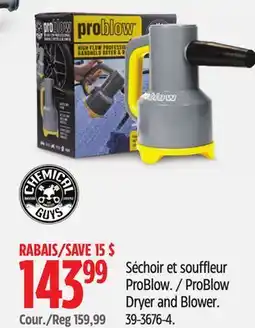 Canadian Tire ProBlow Dryer and Blower offer