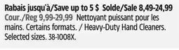 Canadian Tire MotoMaster Heavy-Duty Hand Cleaners offer