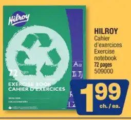 Jean Coutu HILROY Exercise notebook offer