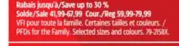 Canadian Tire Fluid PFDs for the Family offer