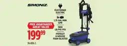 Canadian Tire Simoniz ELECTRIC 1,75 GAL/MIN GPM 1800 LB/PO2/PSI offer