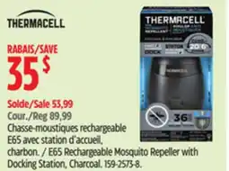 Canadian Tire Thermacell E65 Rechargeable Mosquito Repeller with Docking Station, Charcoal offer