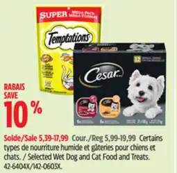 Canadian Tire Cesar Selected Wet Dog and Cat Food and Treats offer