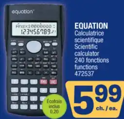 Jean Coutu EQUATION Scientific calculator offer
