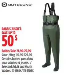 Canadian Tire Selected Adult and Youth Waders offer