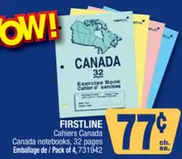 Jean Coutu FIRSTLINE Canada notebooks offer