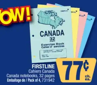 Jean Coutu FIRSTLINE Canada notebooks offer