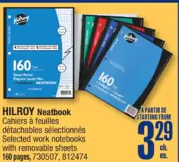 Jean Coutu HILROY Neatbook Selected work notebooks with removable sheets offer