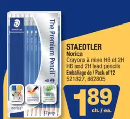 Jean Coutu STAEDTLER Norica HB and 2H lead pencils offer