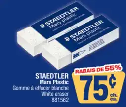 Jean Coutu STAEDTLER Mars Plastic White eraser offer