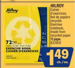 Jean Coutu HILROY Exercise notebook, made from recycled paper offer