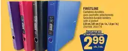 Jean Coutu FIRSTLINE Selected durable binders with a pocket offer